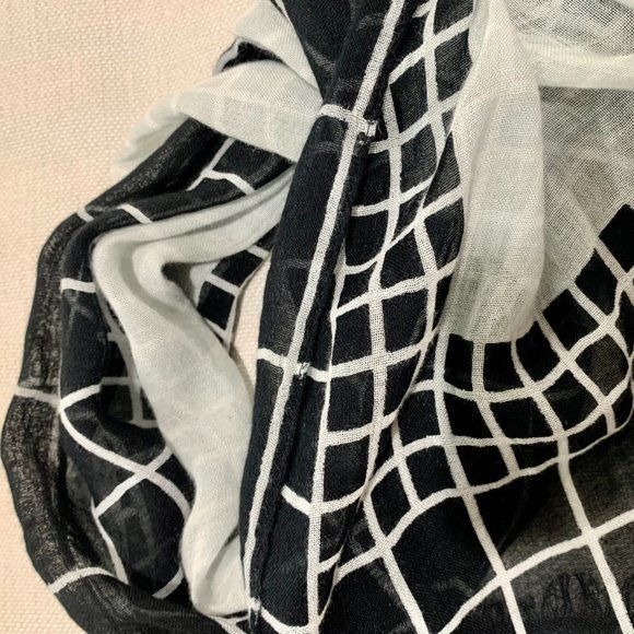 Armani Exchange Scarf Premium Silk Cotton Vintage AX A/X NWOT - Picture 6 of 8